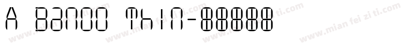 A Banoo Thin字体转换
